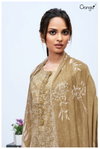 Nadia 2805 By Ganga Cotton Satin Printed Embroidery Dress Material Online Wholesale
